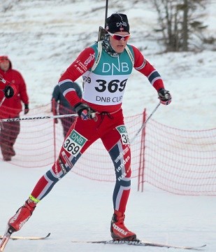 Johan Eirik med sølv i NC Lygna. Foto: TSN